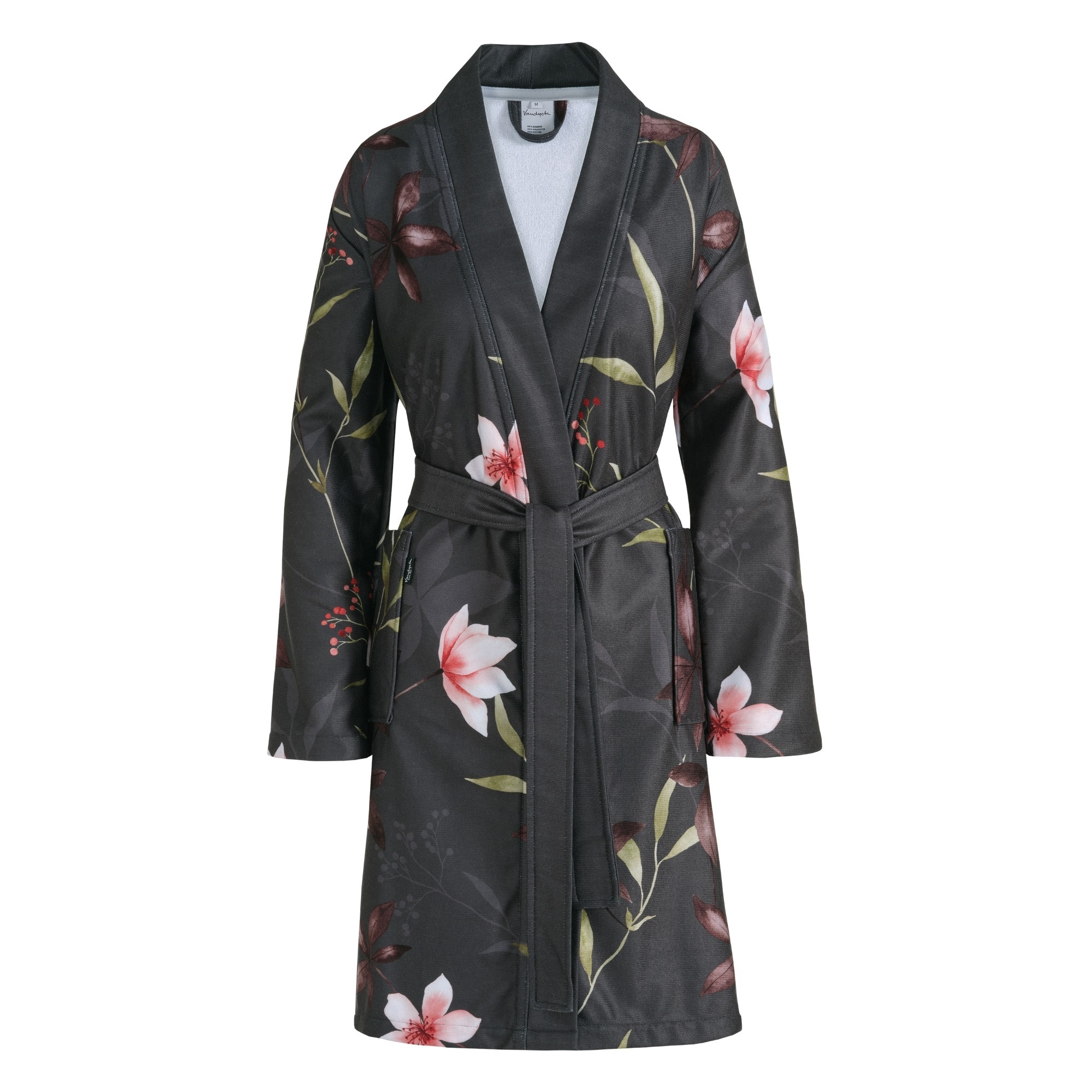 Vandyck NORA bathrobe Off Black