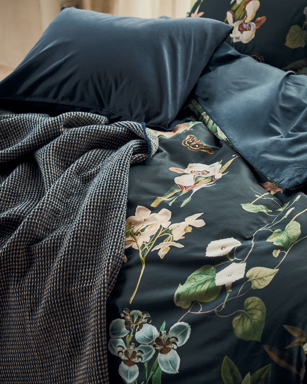 HOME 95 plaid/sprei 160x260 cm, donkerblauw