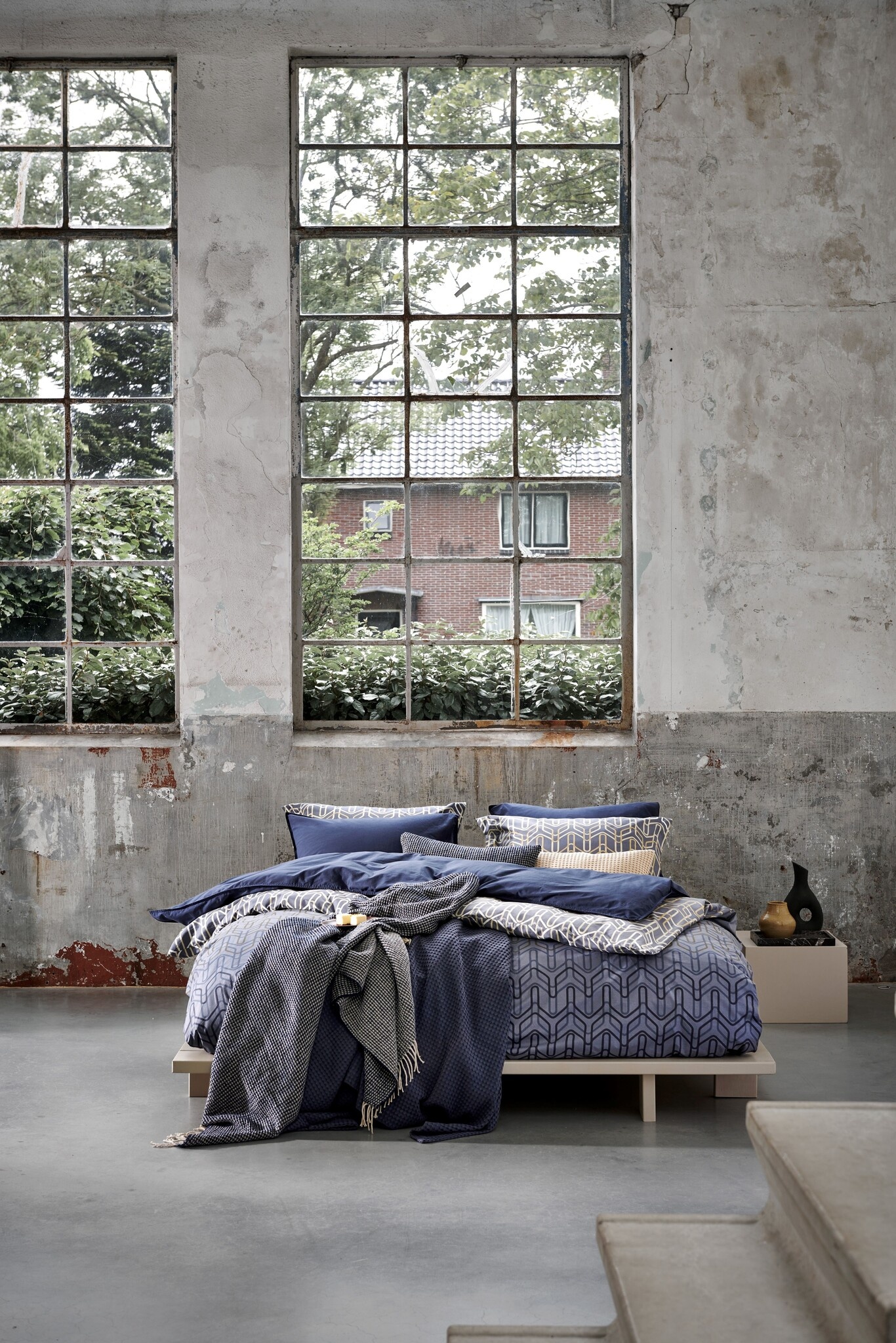 HOME 95 plaid/sprei 160x260 cm, donkerblauw