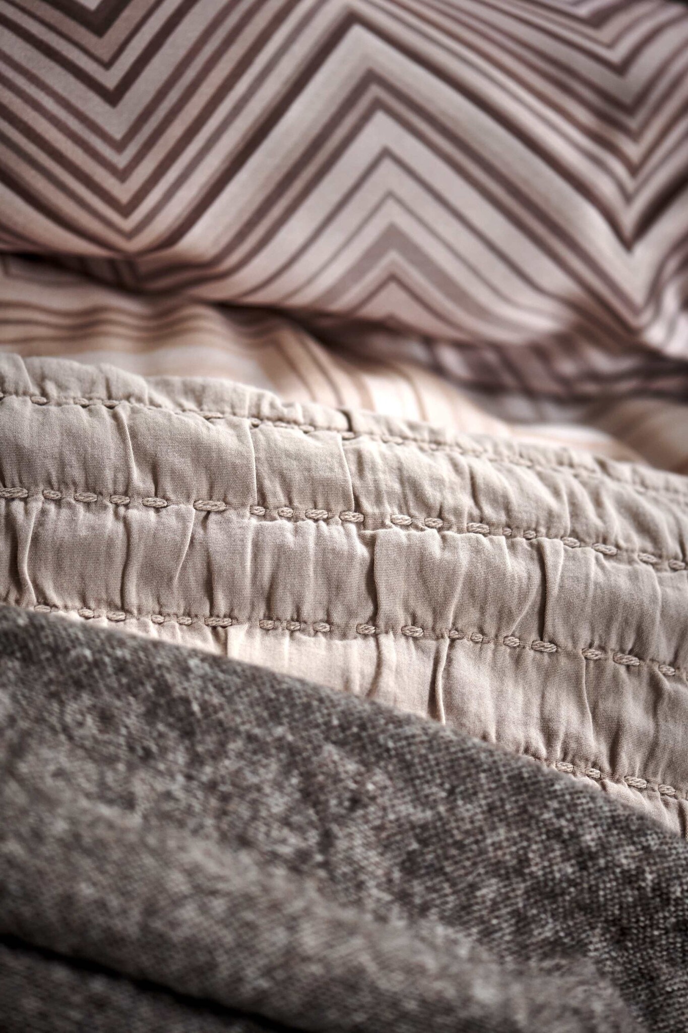 PURE 64 plaid/couvre-lit 260x260 cm coloris Lin (coton)