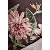 Vandyck PARADISE BLOOM housse de couette Chocolat Noir 200x220 cm