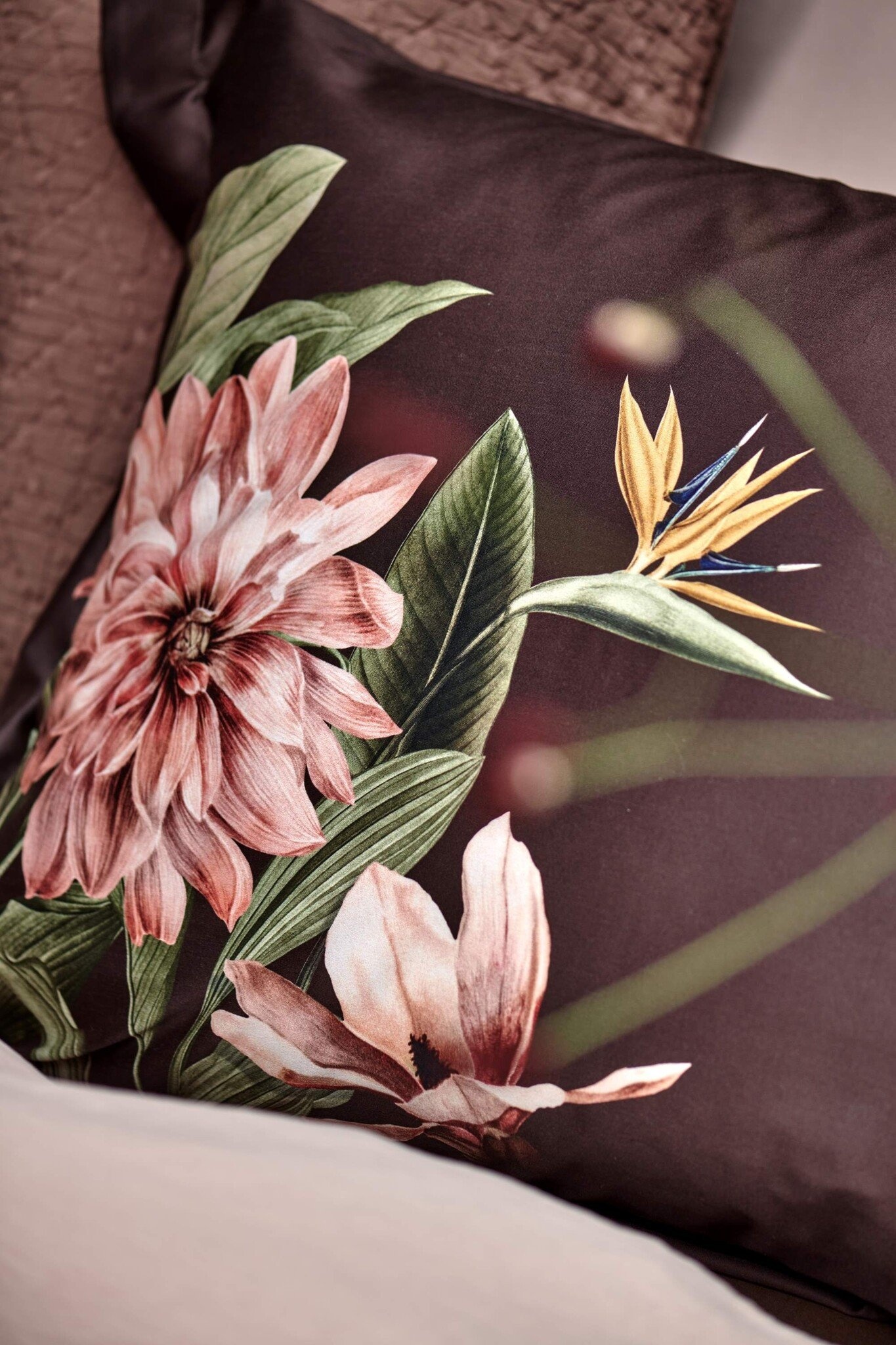 Vandyck PARADISE BLOOM duvet cover Dark Chocolate 200x220 cm