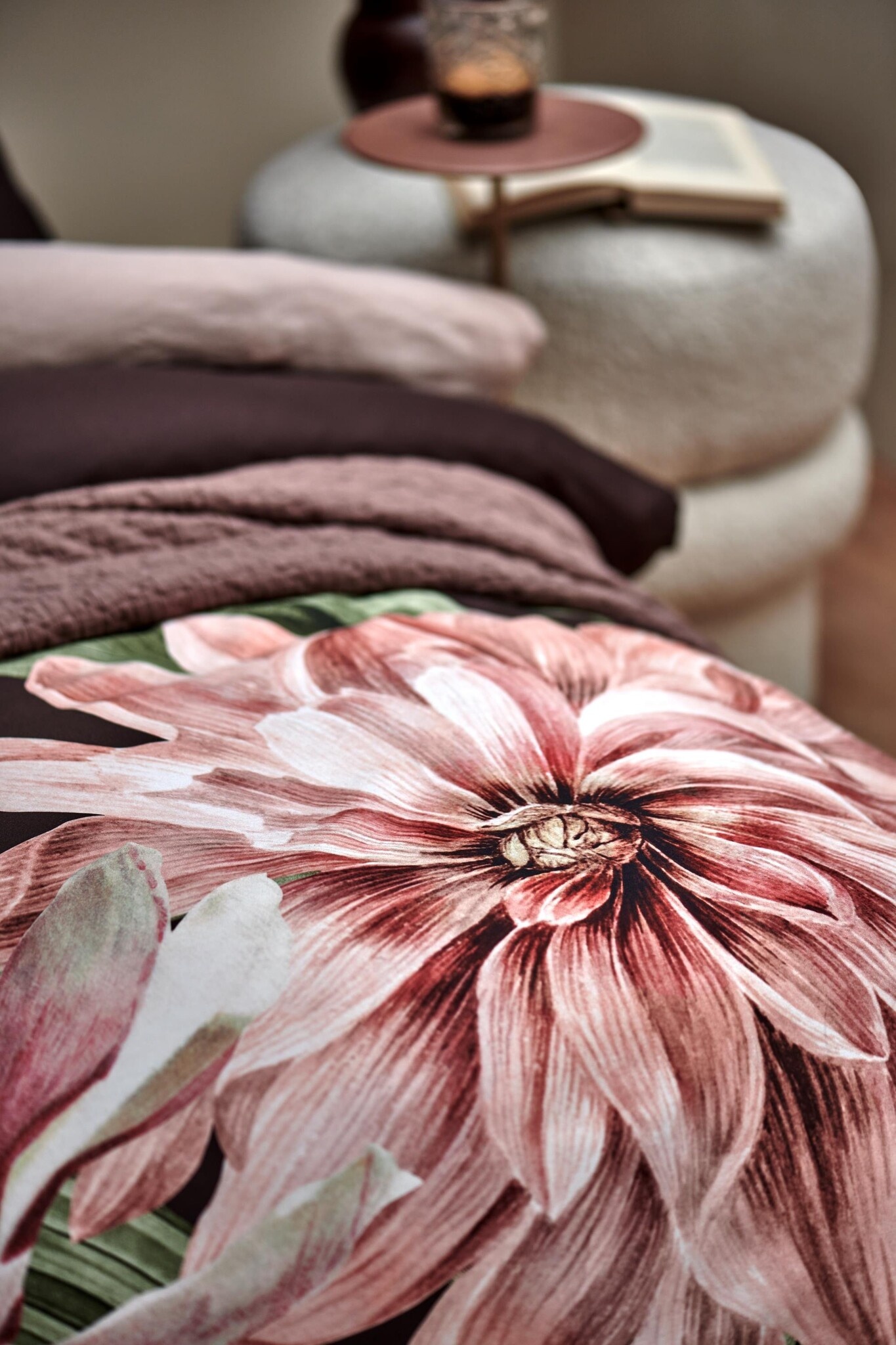 Vandyck PARADISE BLOOM duvet cover Dark Chocolate 200x220 cm