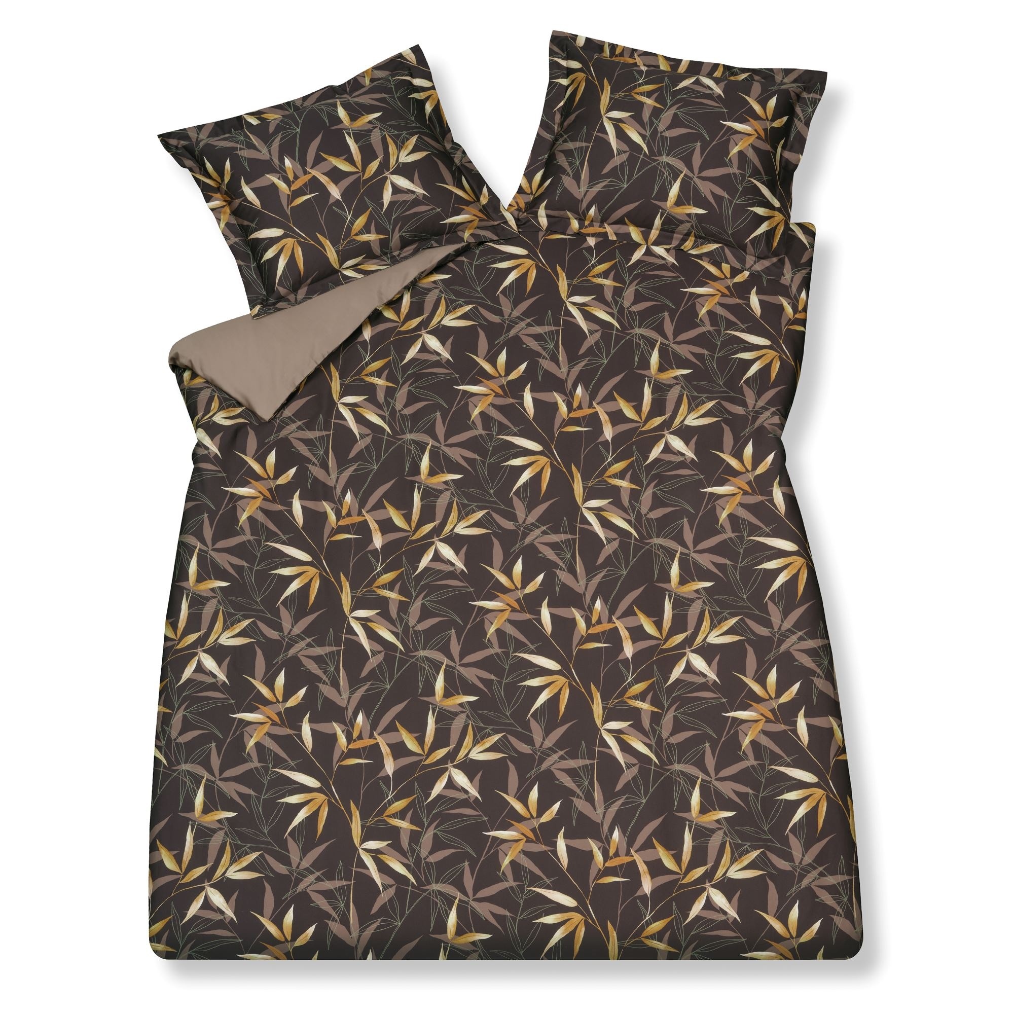Vandyck ZEN GARDEN dekbedovertrek Dark Chocolate 140x220 cm
