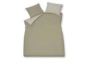 HOME Livorno dekbedovertrek Sage Green 200x220 cm