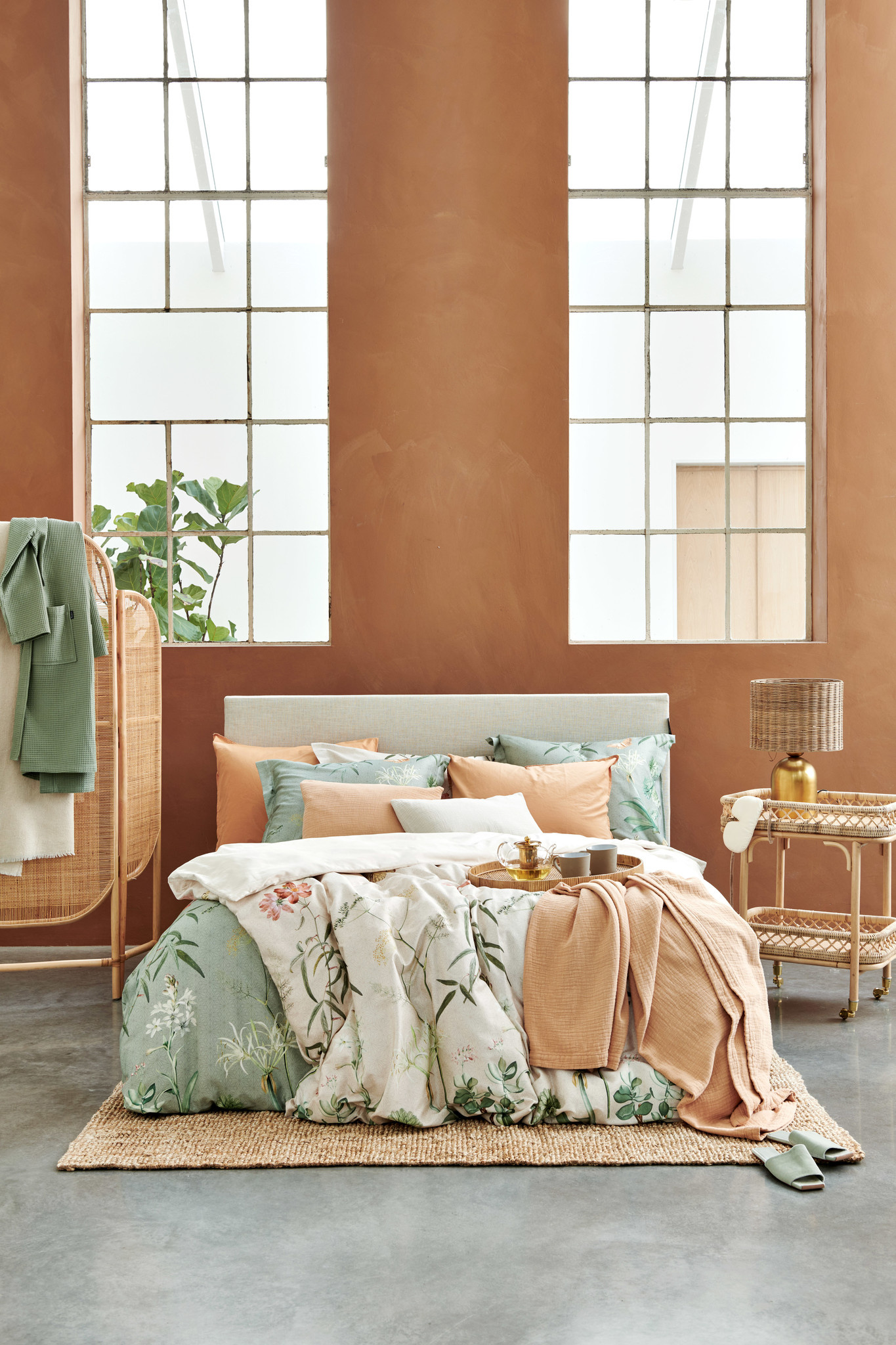 Vandyck HOME Pique bedspread Apricot Blush 270x250 cm