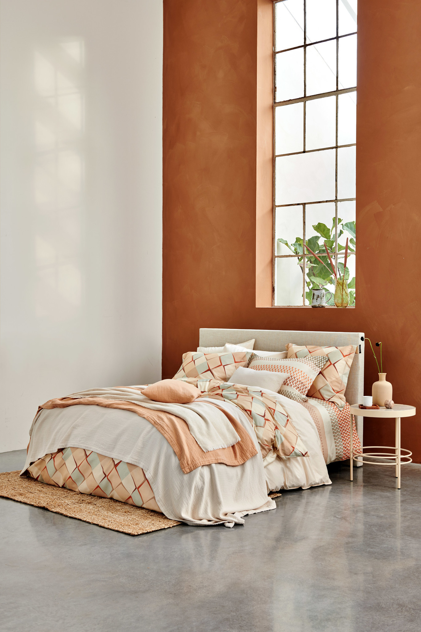 Vandyck HOME Pique bedspread Apricot Blush 270x250 cm
