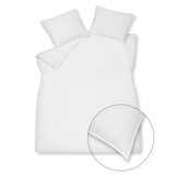 WASHED COTTON dekbedovertrek 240x220 cm White (katoen)