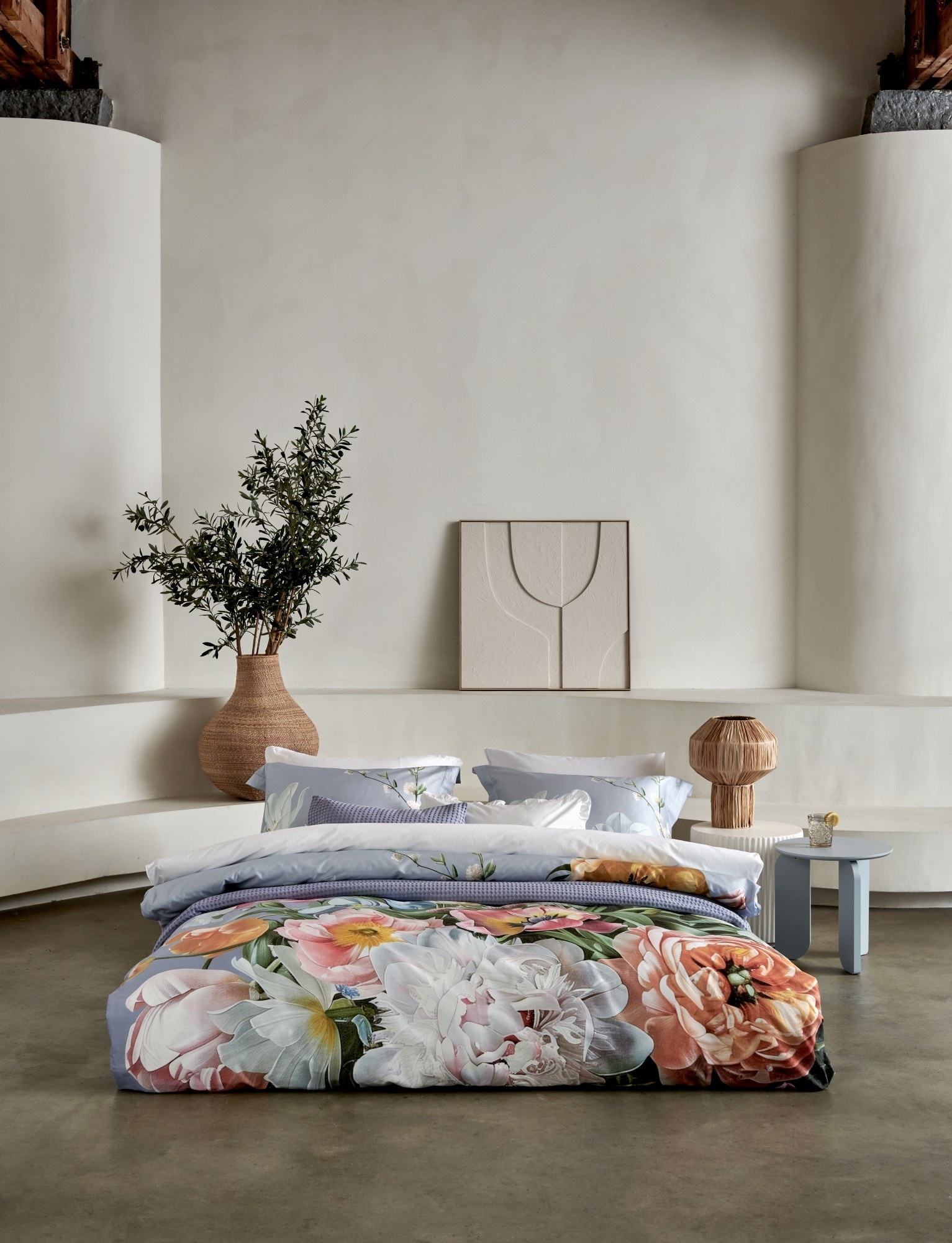 WASHED COTTON duvet cover 140x220 cm White (cotton)