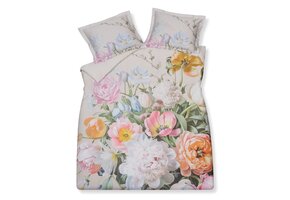 FLEUR FESTIVE dekbedovertrek Cream Tan 140x220 cm