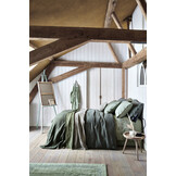 Duvet cover PURE 07 Earth Green 240x220 cm (linen / satin cotton) PRSA17207