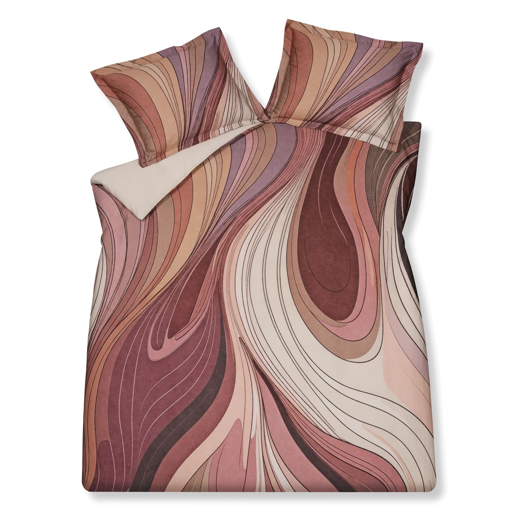 Vandyck FORTUNATE dekbedovertrek Ash Rose 240x220 cm