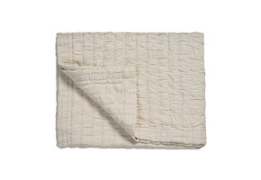 PURE 64 plaid/sprei 260x260 cm Cream Tan (katoen)