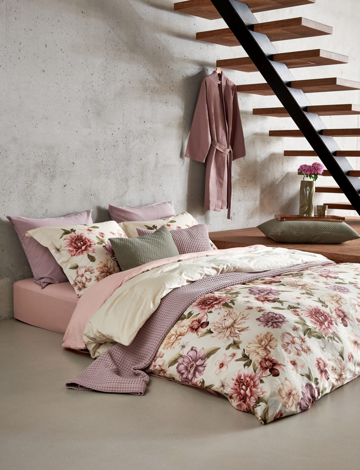 Peignoir Vandyck BIARRITZ Mauve-331