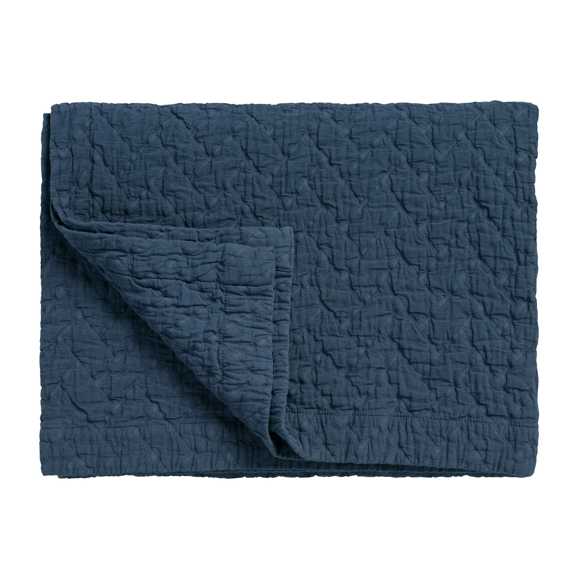 Vandyck PURE 10 couvre-lit Encre Bleue 180x260 cm