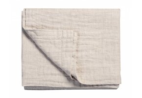 PURE 22 plaid/sprei 260x260 cm Sand-048 (katoen/linnen)