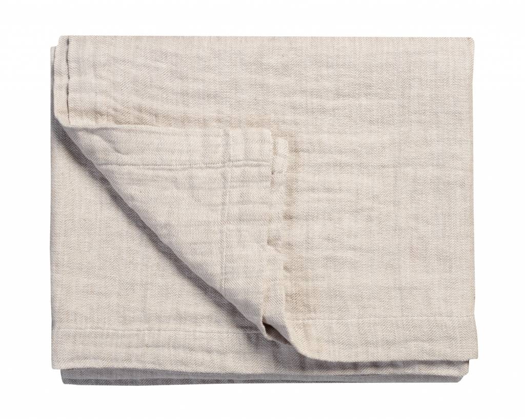 PURE 22 plaid/sprei 180x260 cm Sand-048 (katoen/linnen)