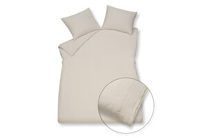 Kussensloop PURE 07 Cream Tan 60x70 cm (linnen / satijnkatoen)