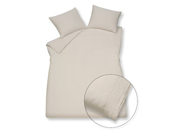 Pillowcase PURE 07 Cream Tan 60x70 cm (linen / satin cotton)
