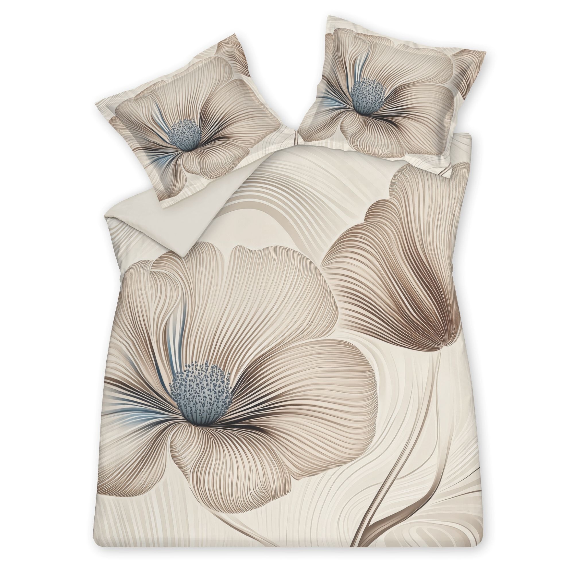 Vandyck ROYAL GARDEN dekbedovertrek Cream Tan 140x220 cm