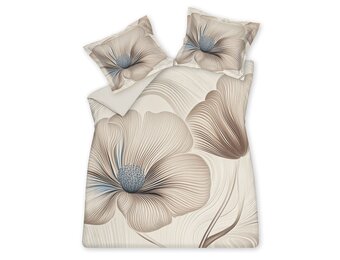 Housse de couette ROYAL GARDEN Crème Tan 200x220 cm