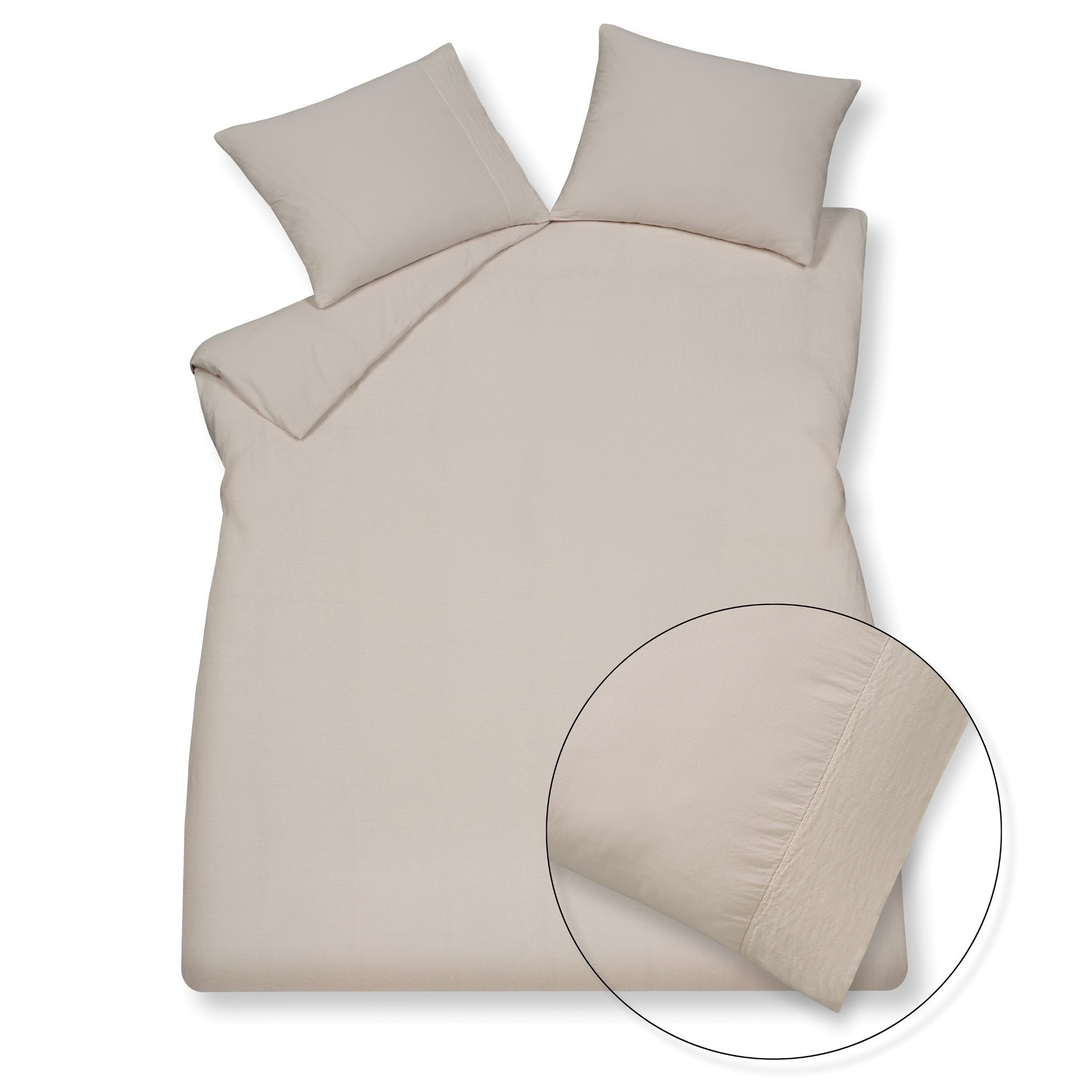 Vandyck PURE 07 dekbedovertrek Stone 200x220 cm