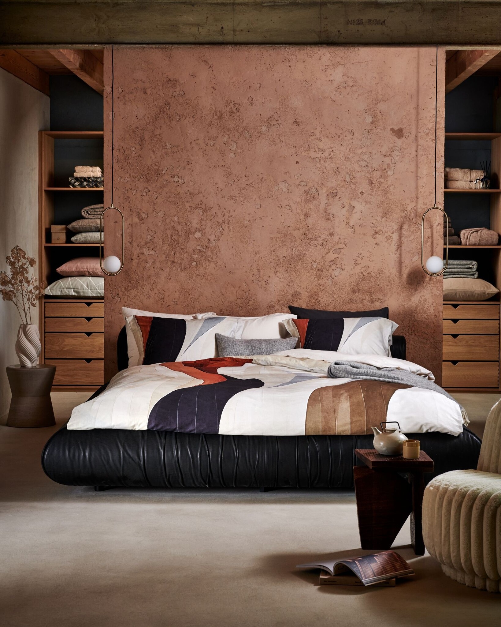 Duvet cover CURVA Cream Tan 240x220 cm