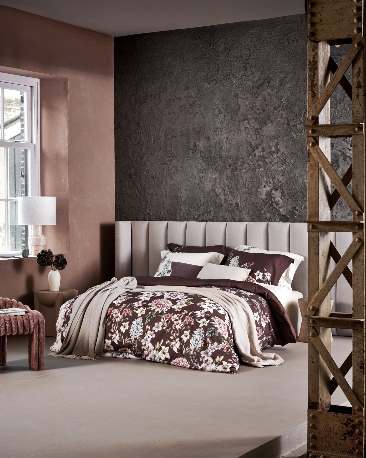 Housse de couette ROSALIE Crème Tan 200x220 cm