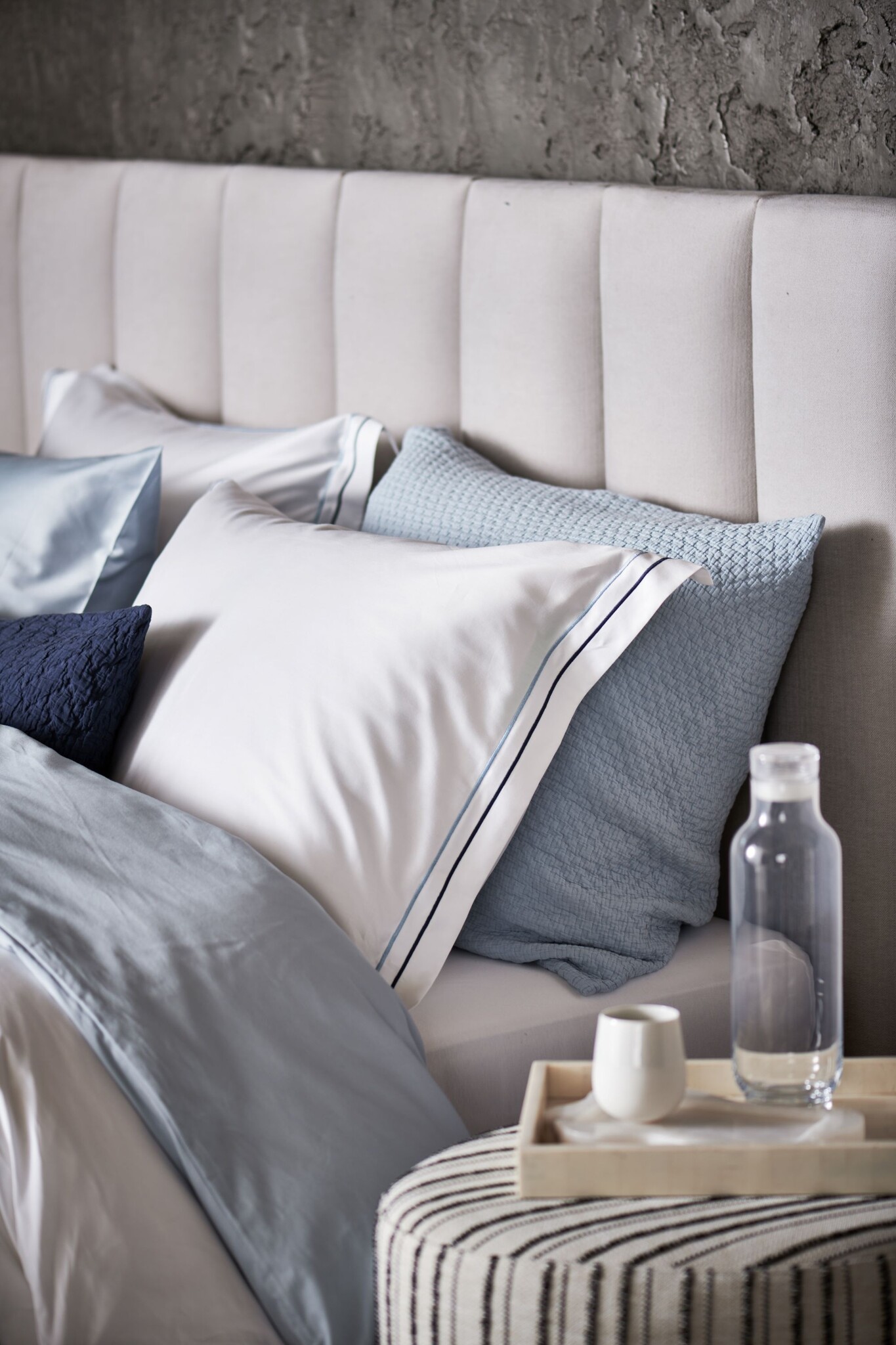 Housse de couette PURITY NAPLES Dusty Blue 200x220 cm