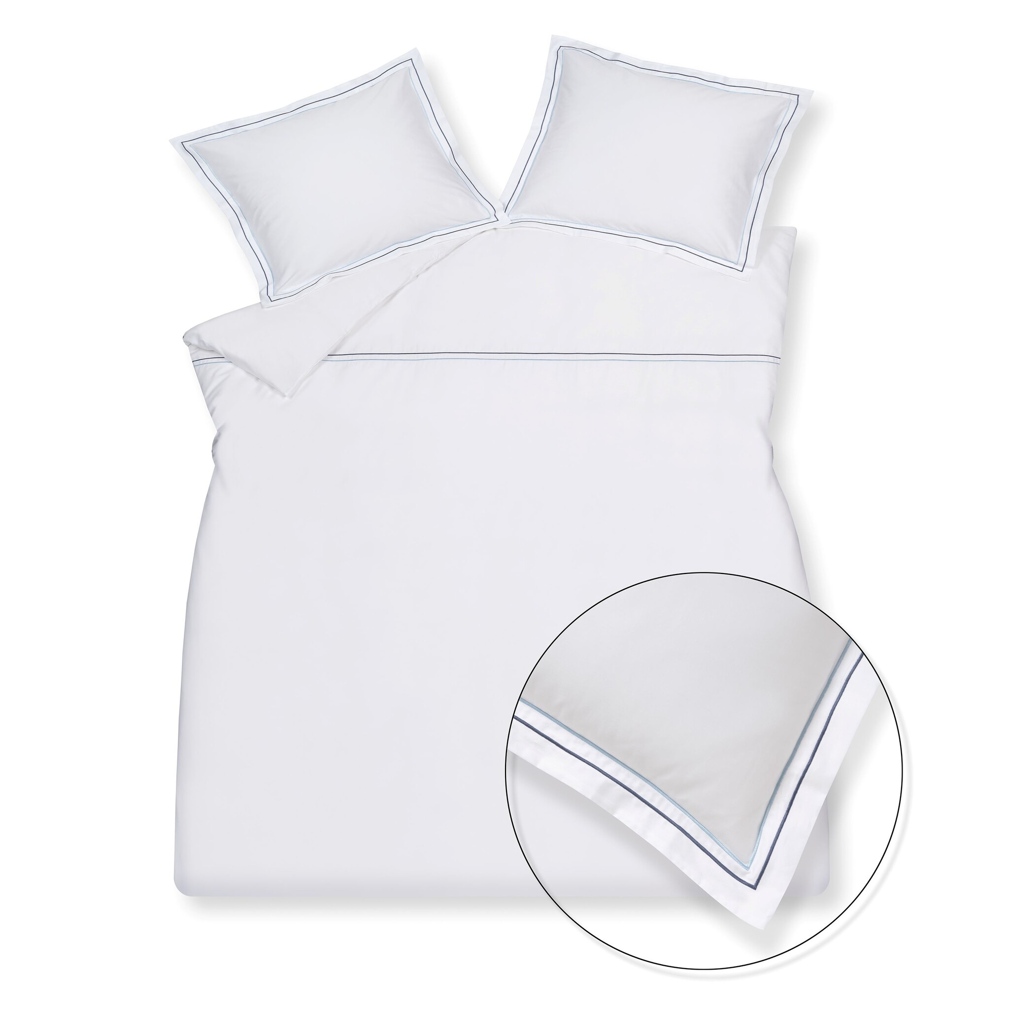 Dekbedovertrek PURITY NAPELS Dusty Blue 240x220 cm