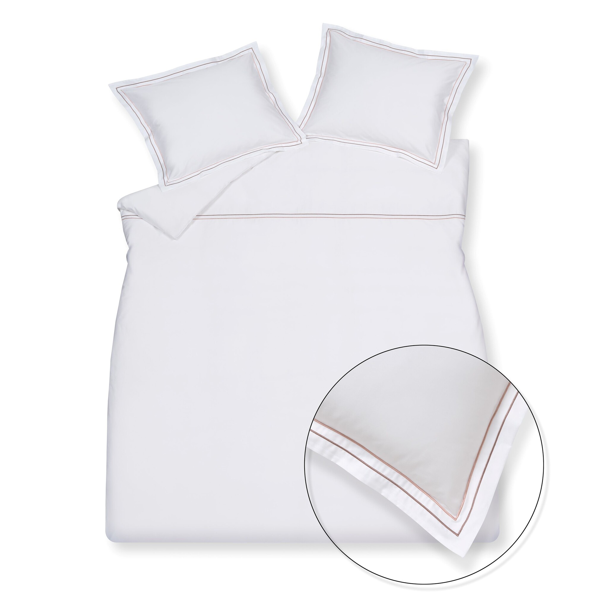 Housse de couette PURITY NAPLES Bois de rose 140x220 cm