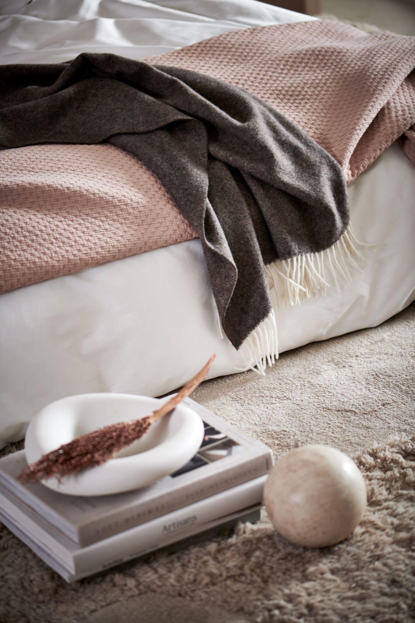 Duvet cover PURITY NAPLES Rosewood 140x220 cm