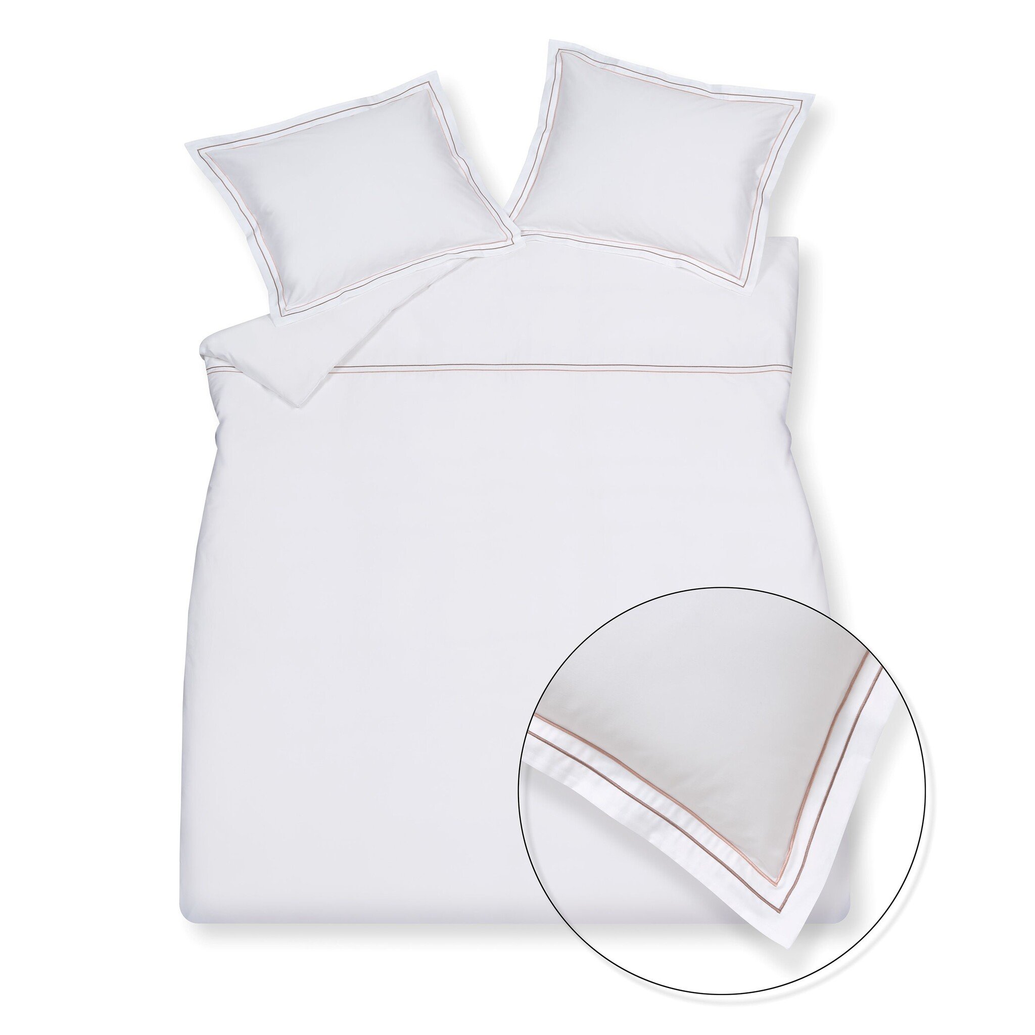 Housse de couette PURITY NAPLES Bois de rose 240x220 cm