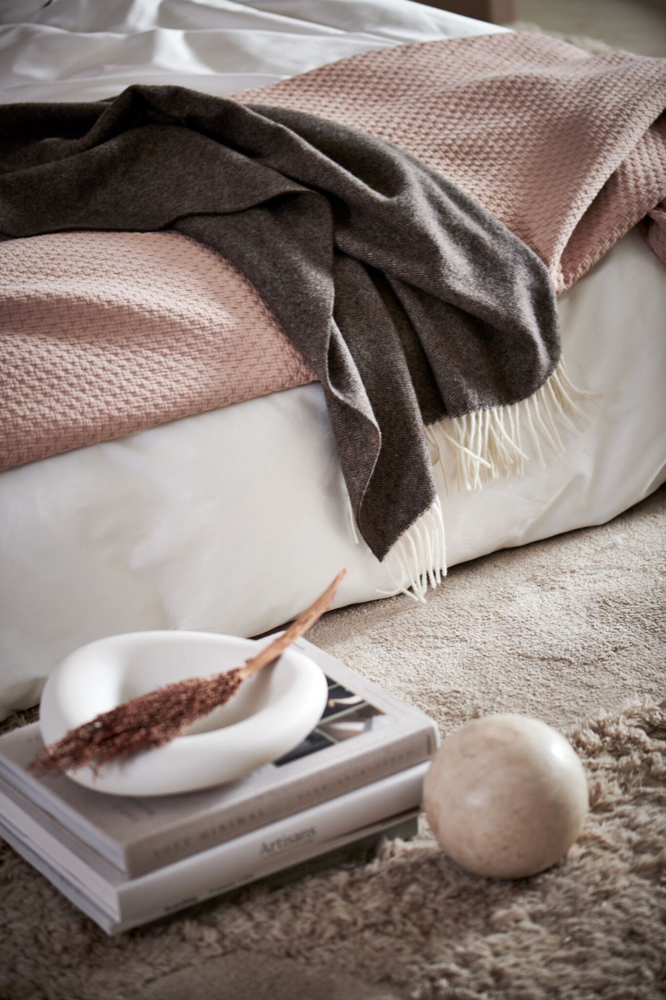 Duvet cover PURITY NAPLES Rosewood 240x220 cm