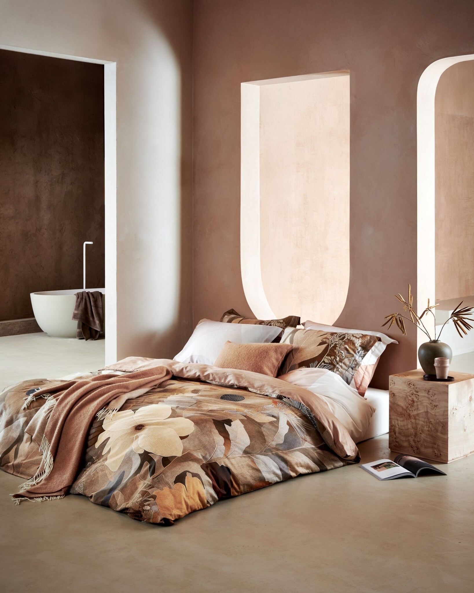 Duvet cover SCULPTED SAND Stone 140x220 cm