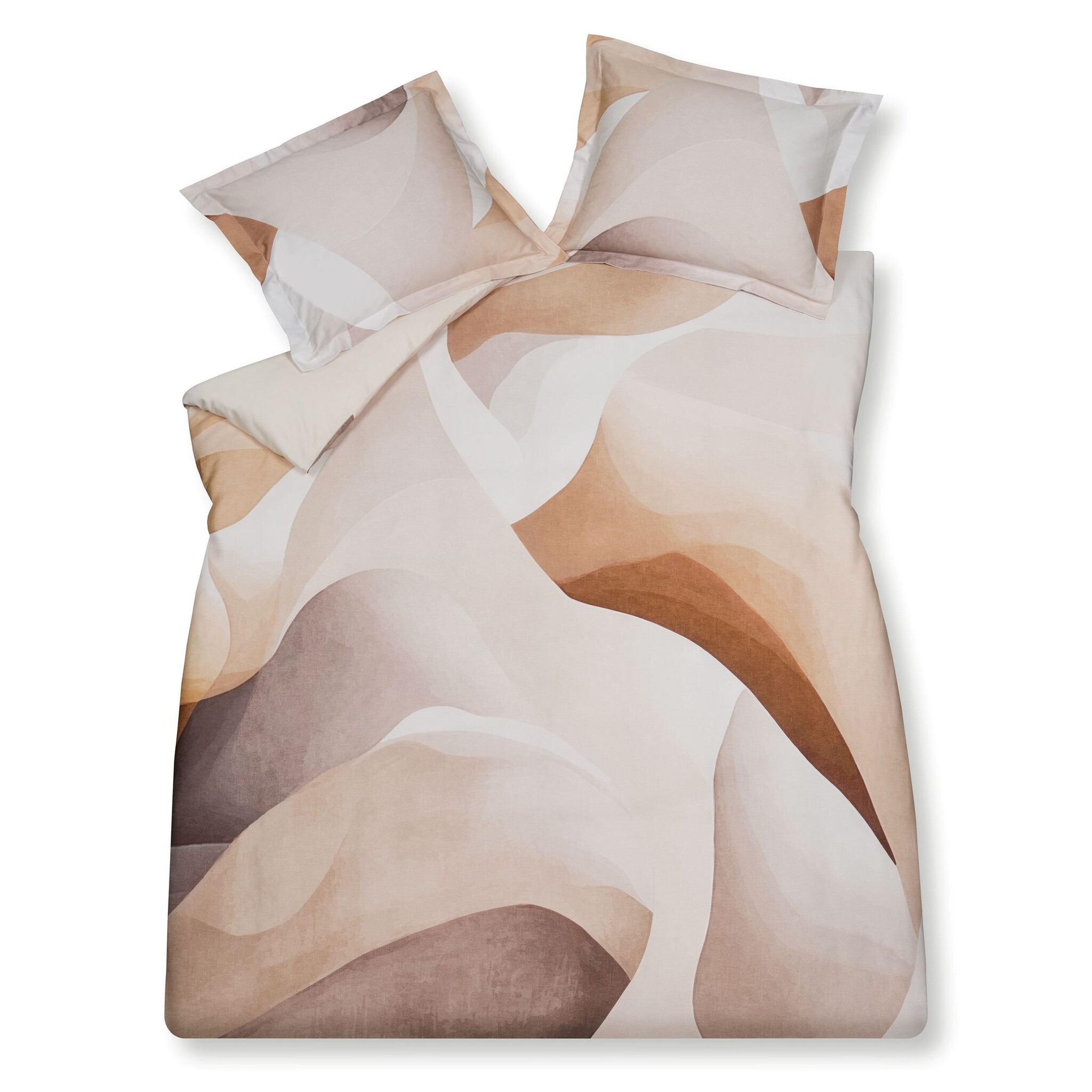 Housse de couette SCULPTÉ SABLE Pierre 200x220 cm