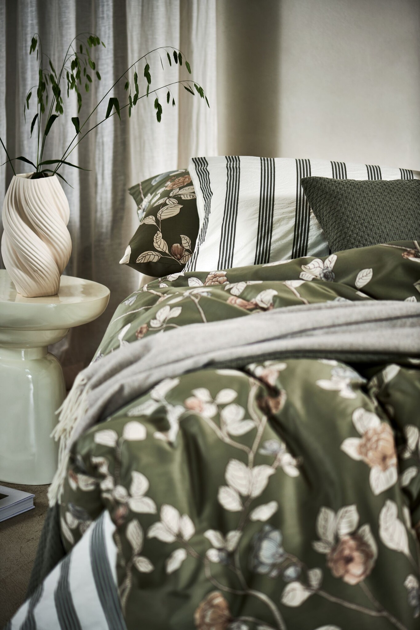 Duvet cover PURE 95 Thyme 140x220 cm