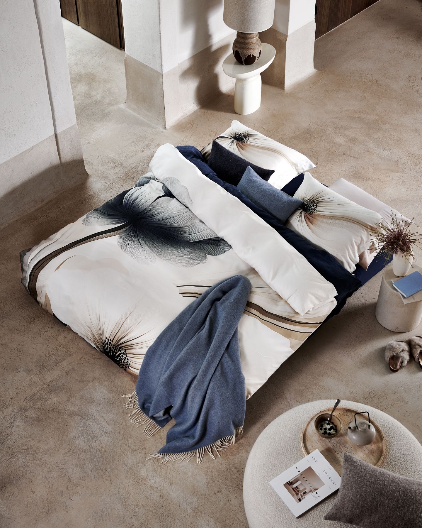 Plaid HOME BELLAVITA Dusty Blue 130x220 cm