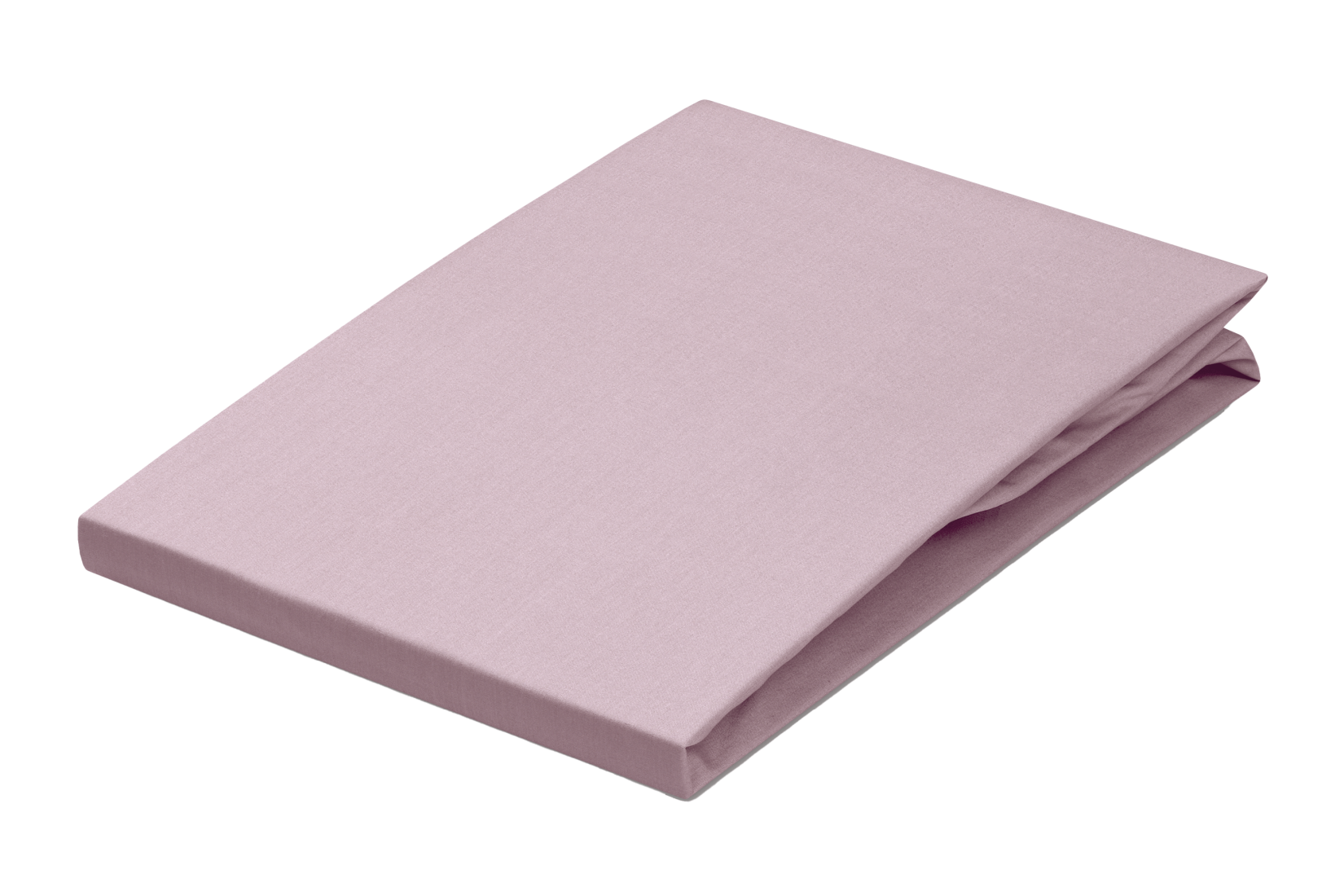 Drap-housse en percale rose sépia