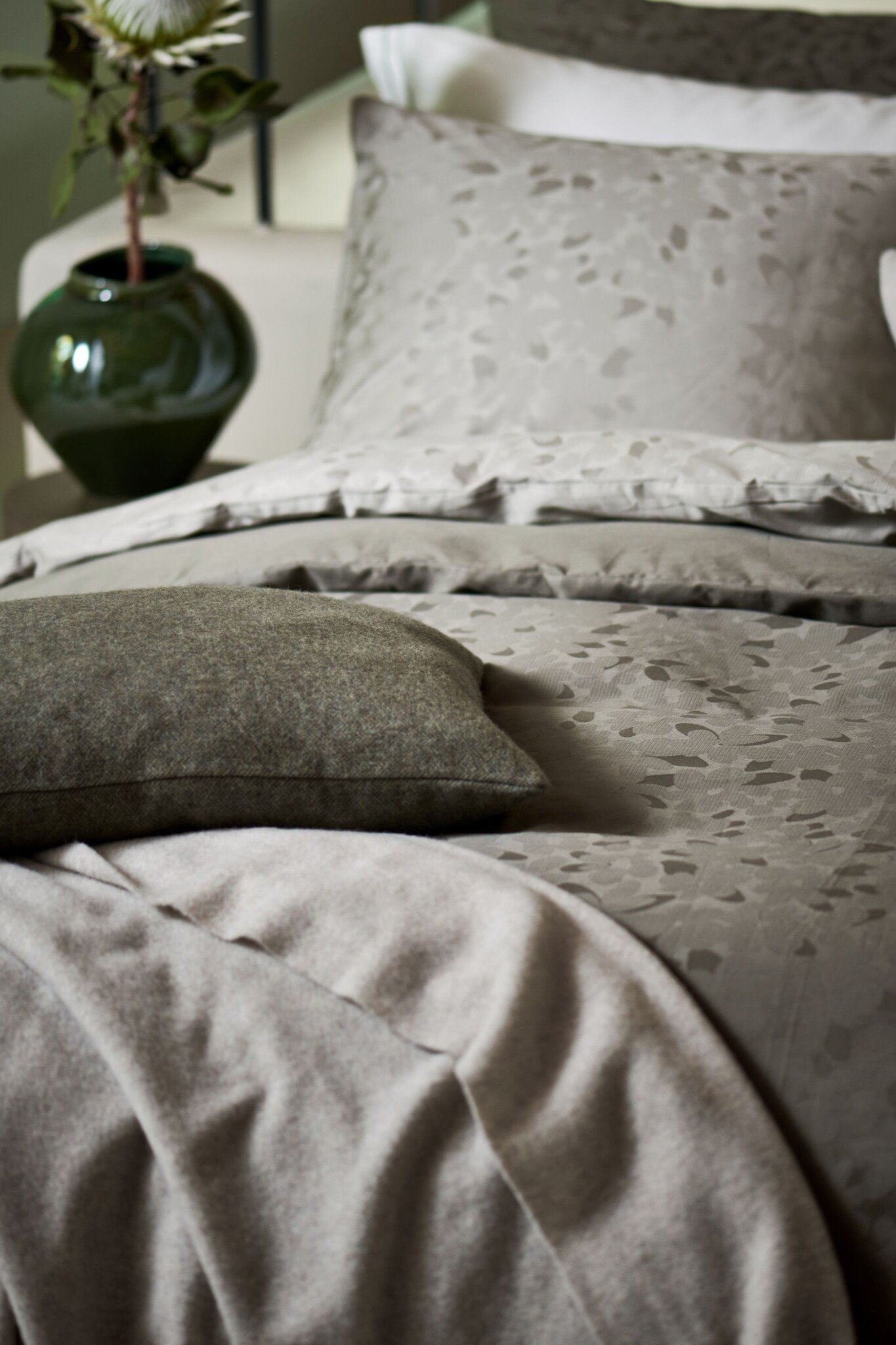 Housse de couette PURITY SANREMO Sauge 240x220 cm