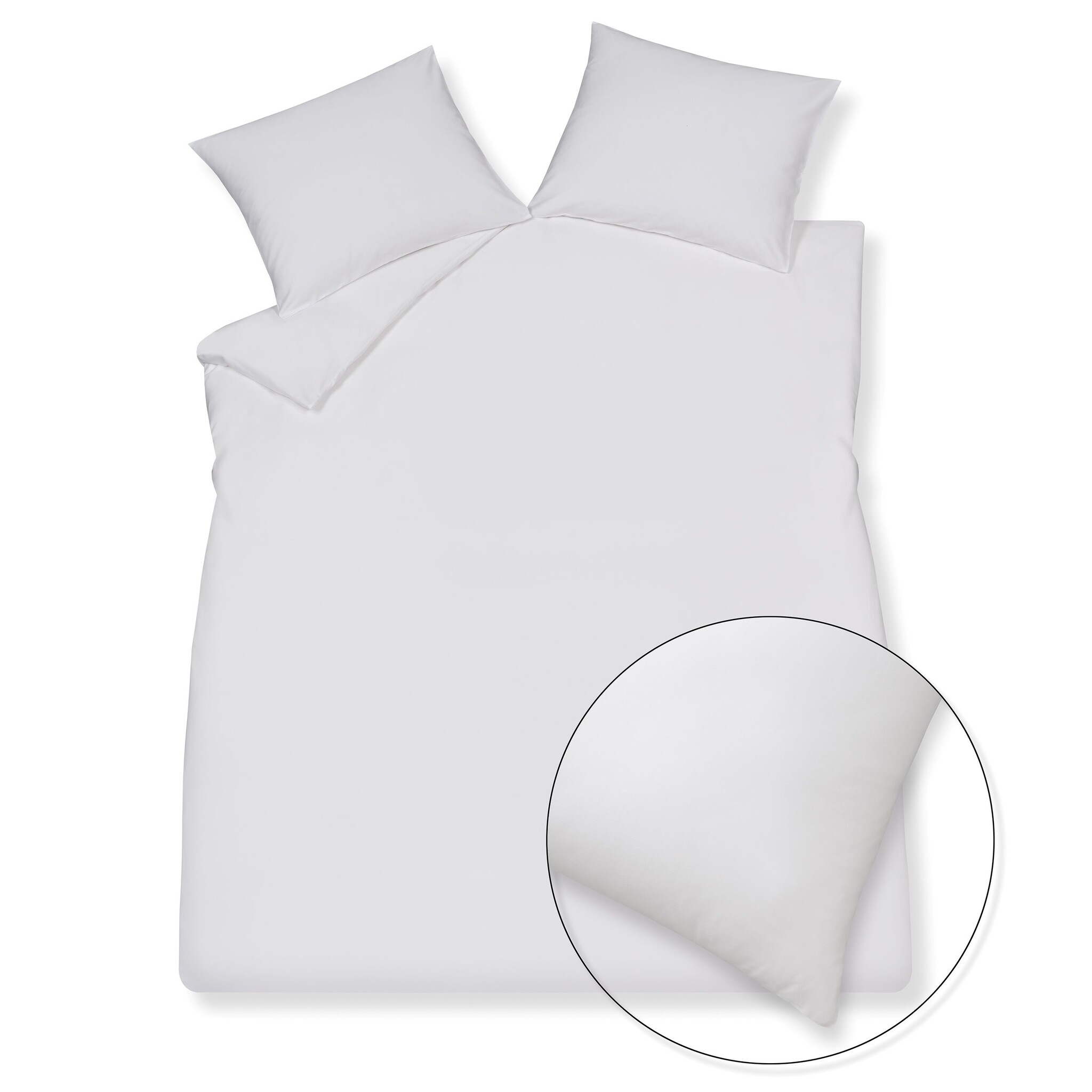 Dekbedovertrek SATIN LUXE White 200x220 cm