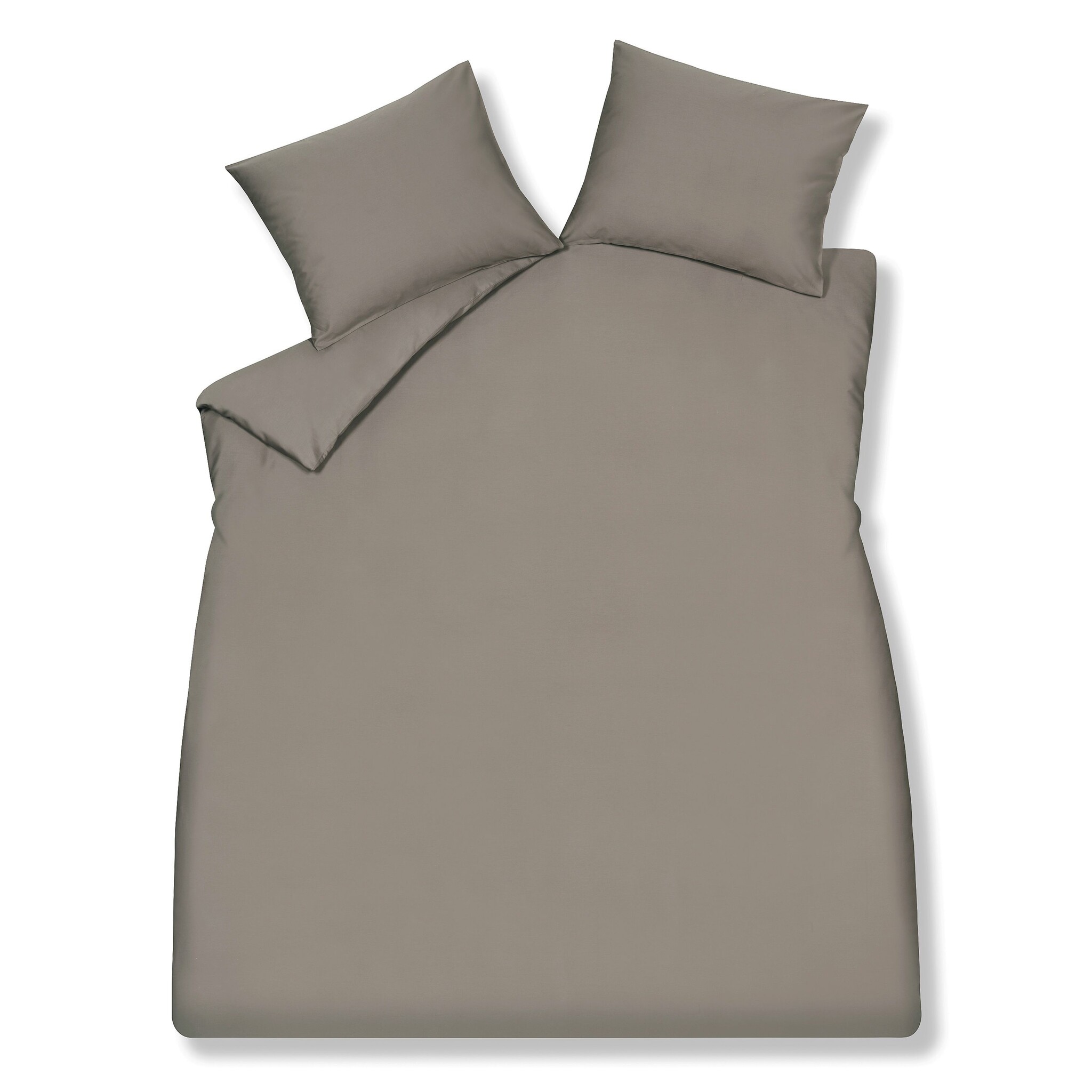 Housse de couette SATIN LUXE Espresso 200x220 cm