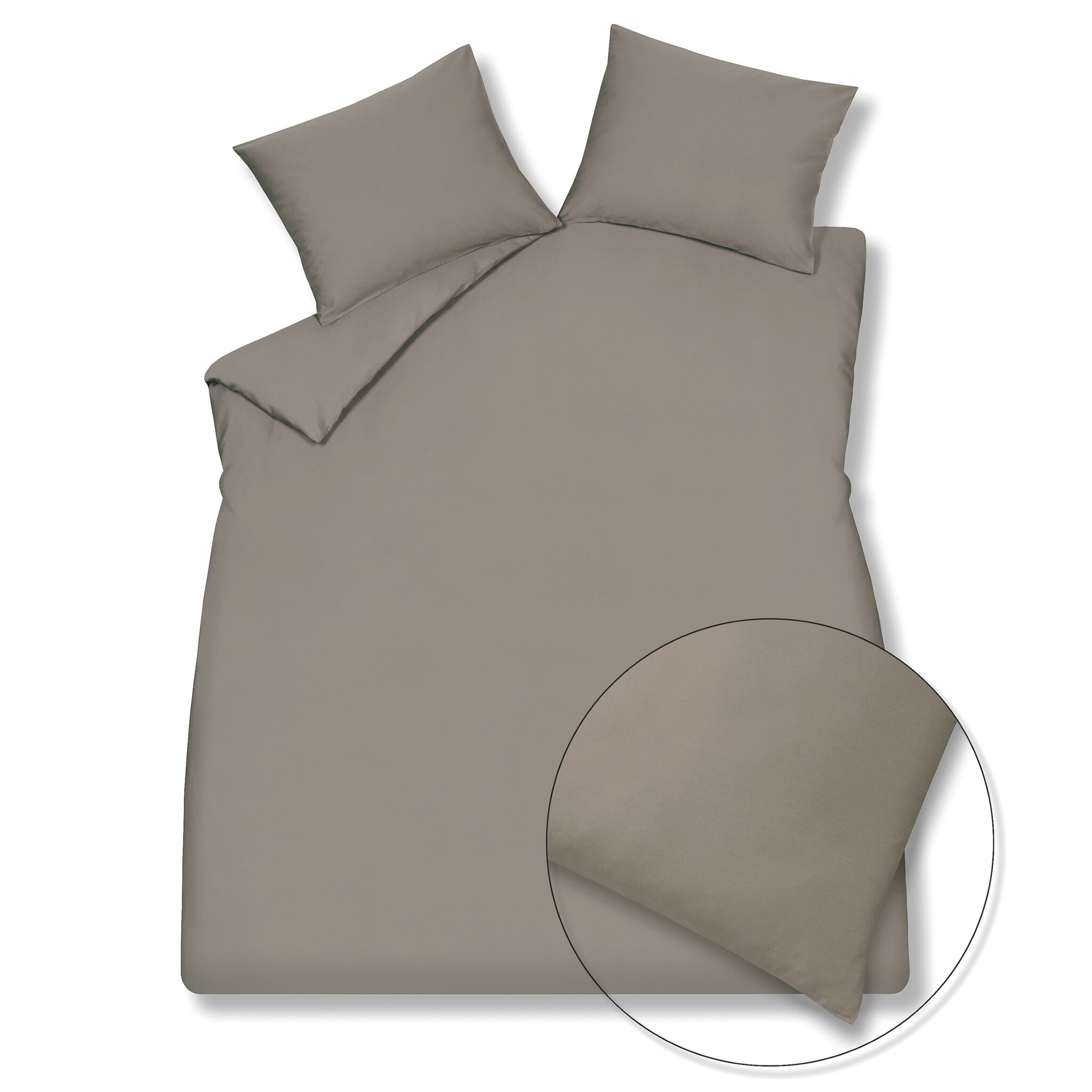 Dekbedovertrek SATIN LUXE Espresso 200x220 cm