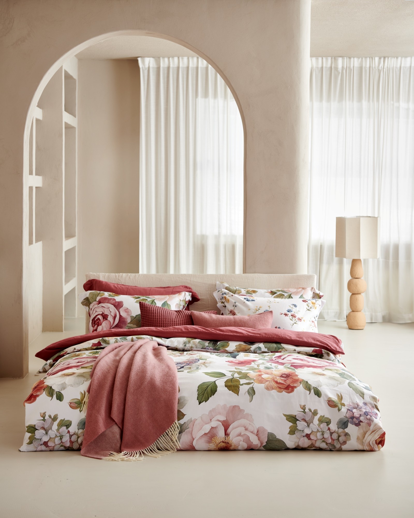 Vandyck HOME Pique sprei Wild Rose 160x250 cm