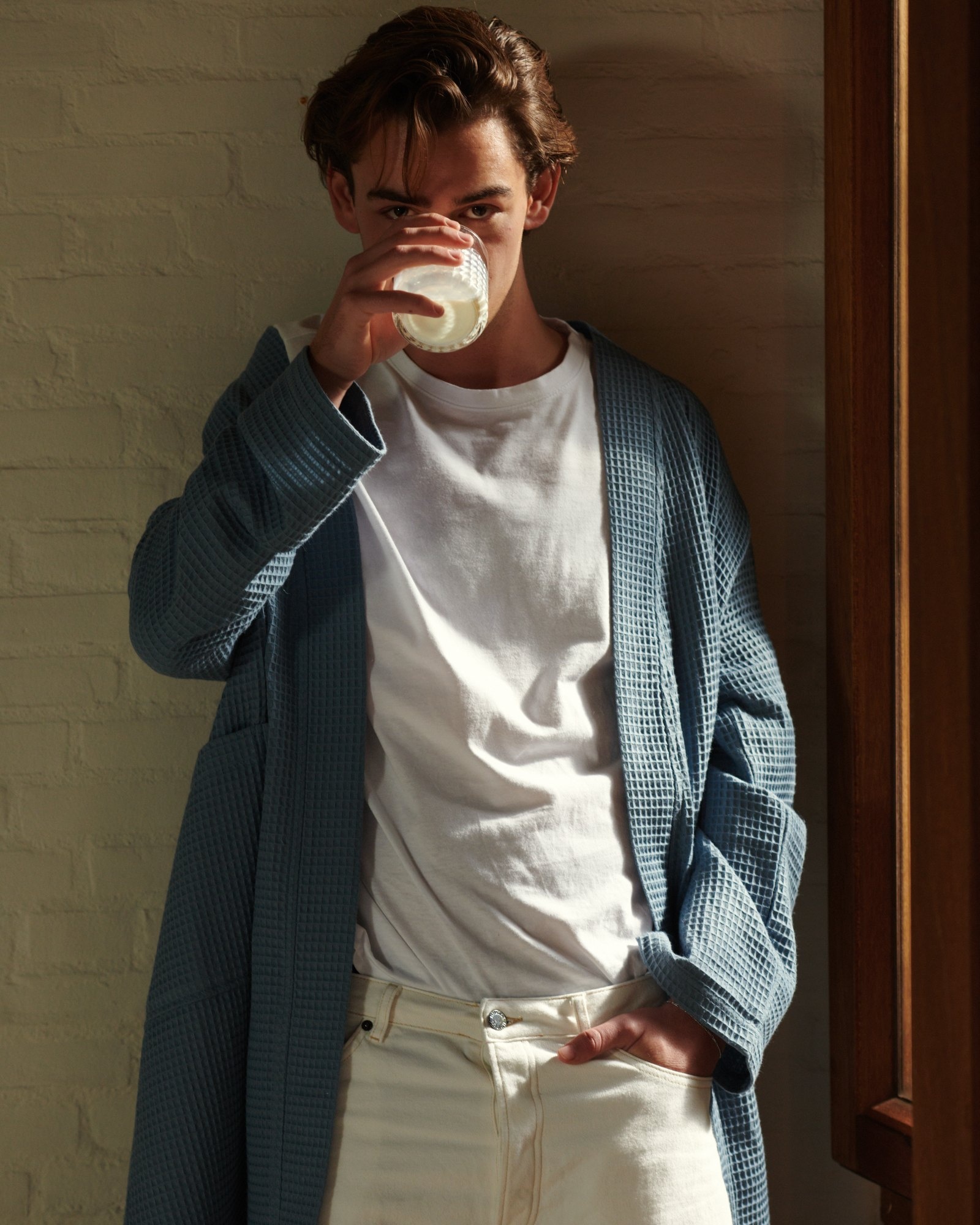 Vandyck BIARRITZ bathrobe Jeans Blue-096