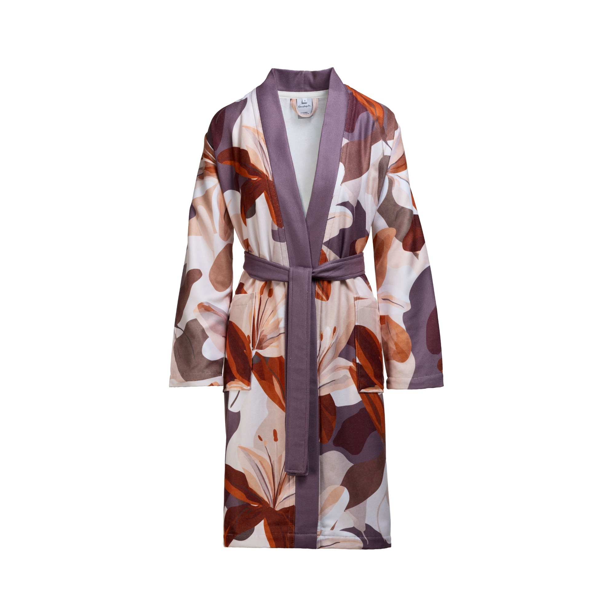 Peignoir Vandyck FAYE couleur mauve (BAGE26103)