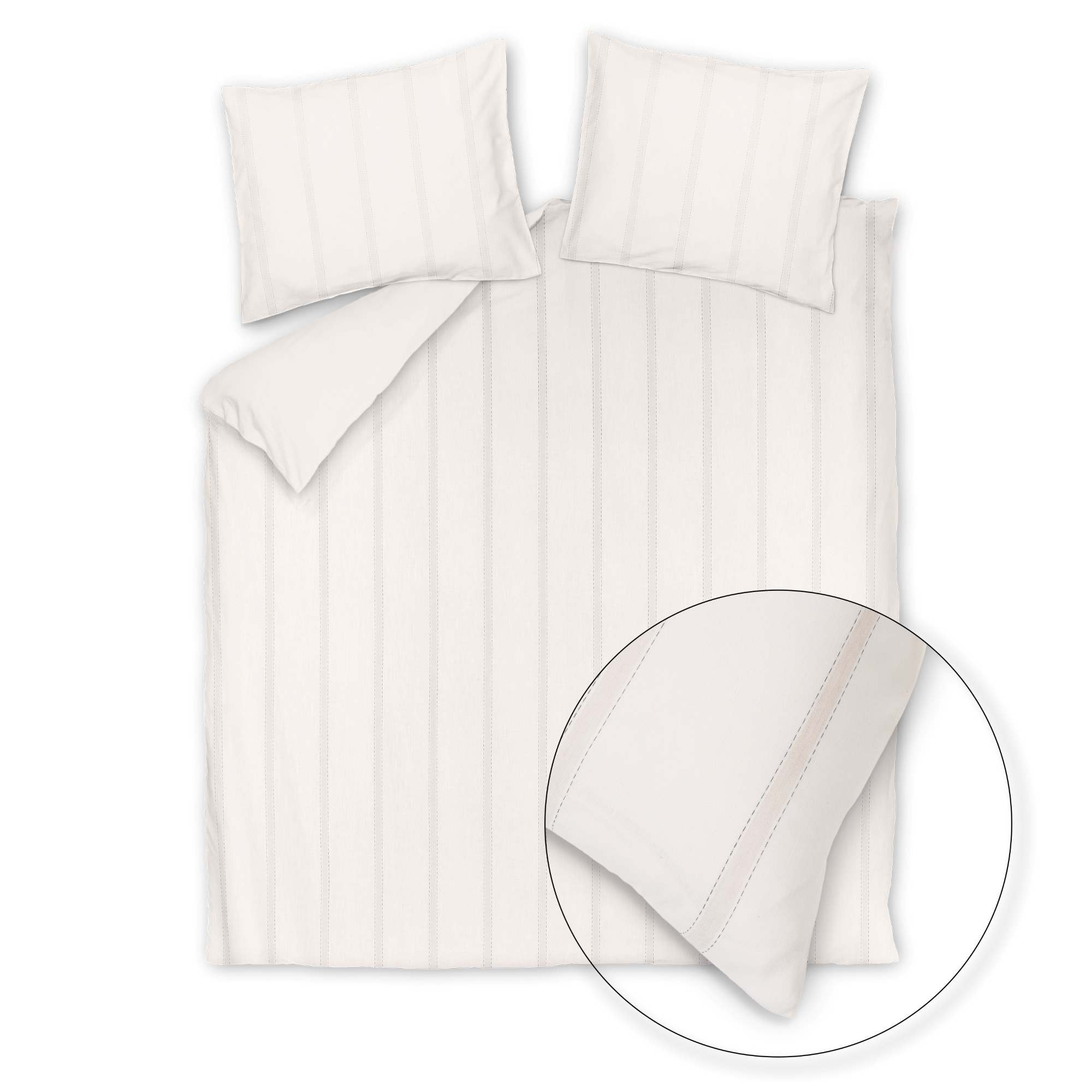 Dekbedovertrek PURE HORIZON Offwhite 140x220 cm