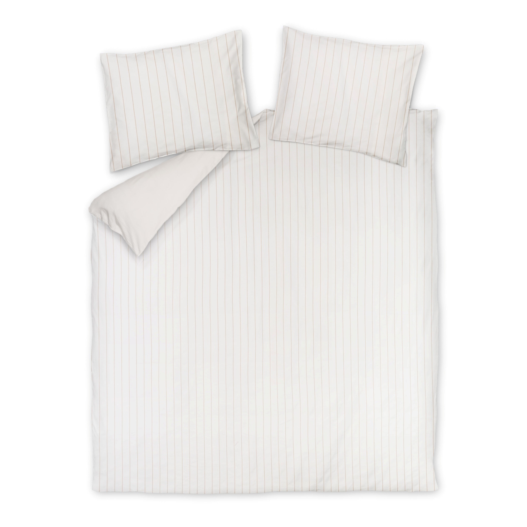 Housse de couette PURE SABLE Blanc cassé 240x220 cm