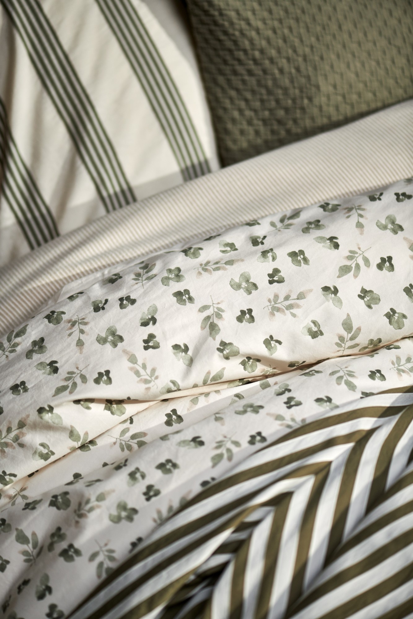 Housse de couette PURE 98 Sauge 140x220 cm