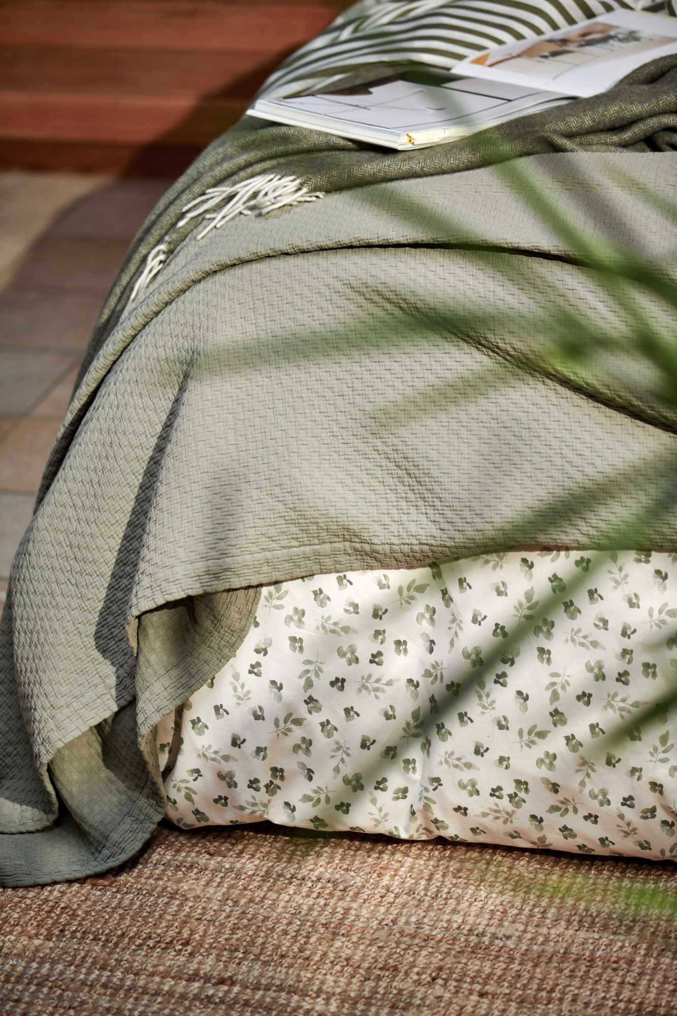 Housse de couette PURE 98 Sauge 200x220 cm